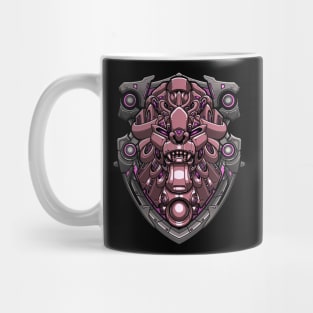 Shield lion cyberpunk weapon Mug